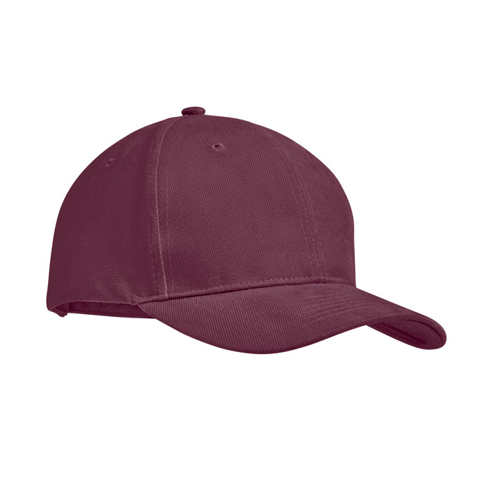 TEKAPO - Baseball cap 6 panels 270g/m² - Bordeaux