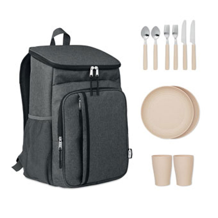 MONTECOOL - Picknickrucksack 600D RPET - Schwarz