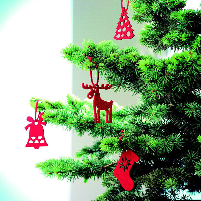 ROUGE - 6-teiliges Filz-Anhänger Set