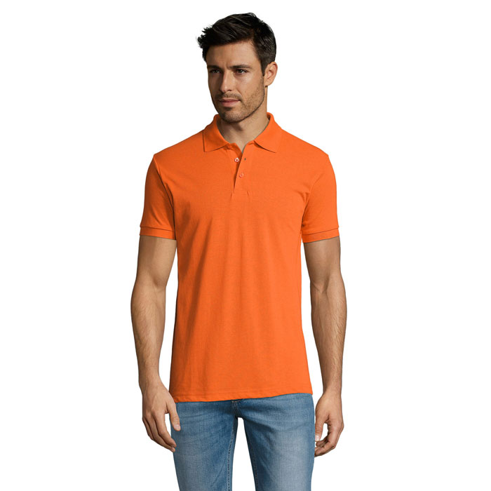 PRIME MEN - PRIME HERREN POLO 200g - Orange
