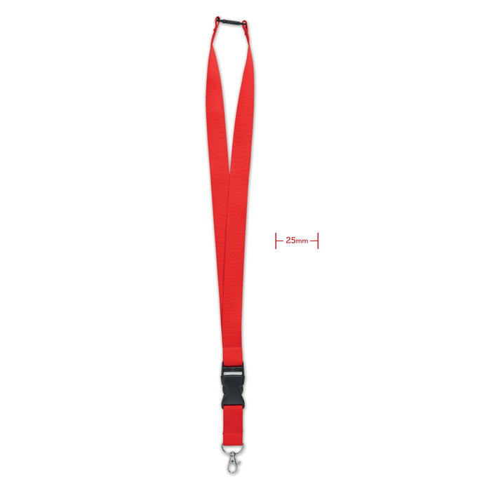 WIDE LANY - Lanyard mit Metallkarabiner - Rot