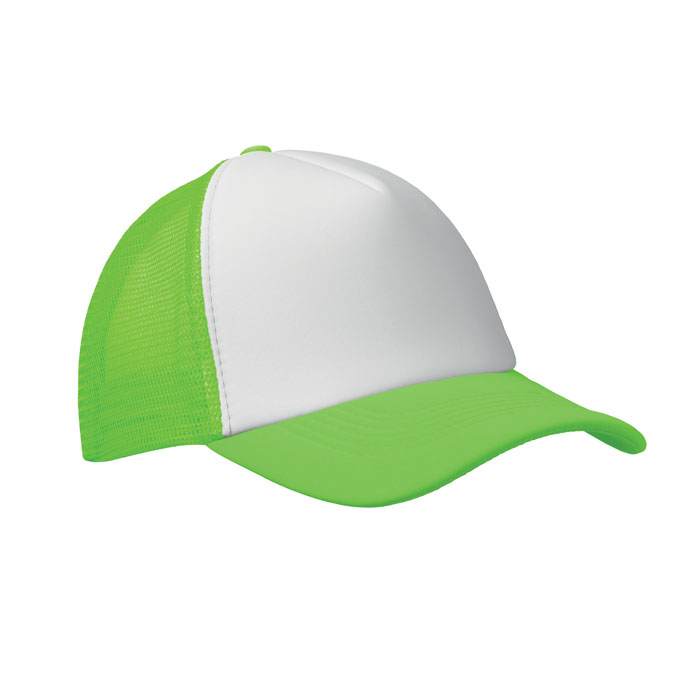 BUBBLE - Trucker cap 5 panels - Neon Grün