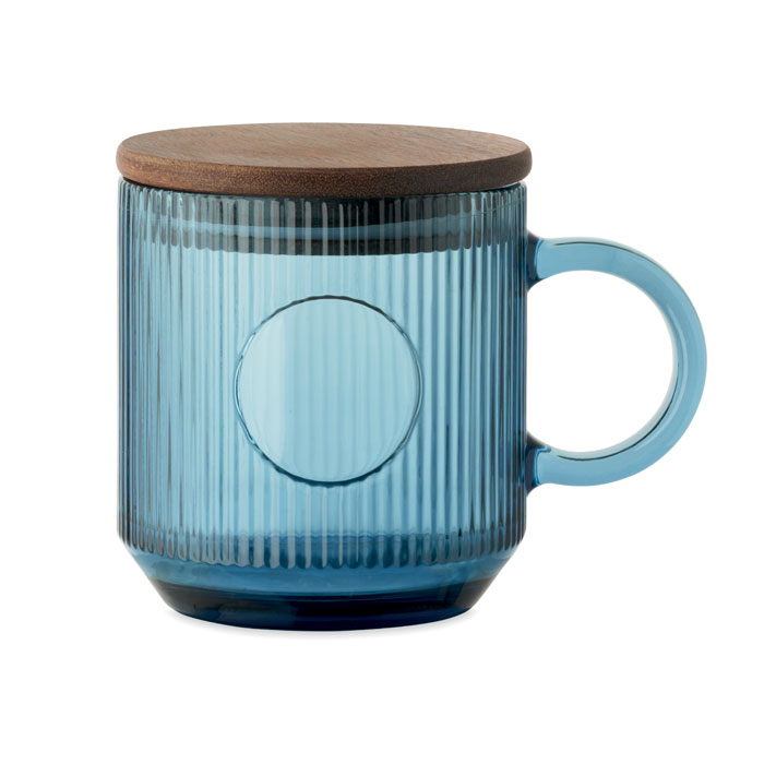 VITRIO MUG - Gerippter Glasbecher 300ml