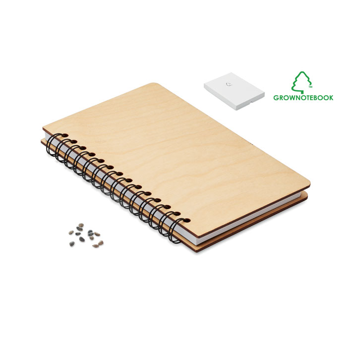 SAVAGE - DIN A5 Notizbuch GROWBOOK™ - Holz