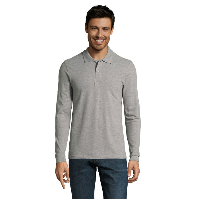 PERFECT LSL MEN - Grau-Melange 2