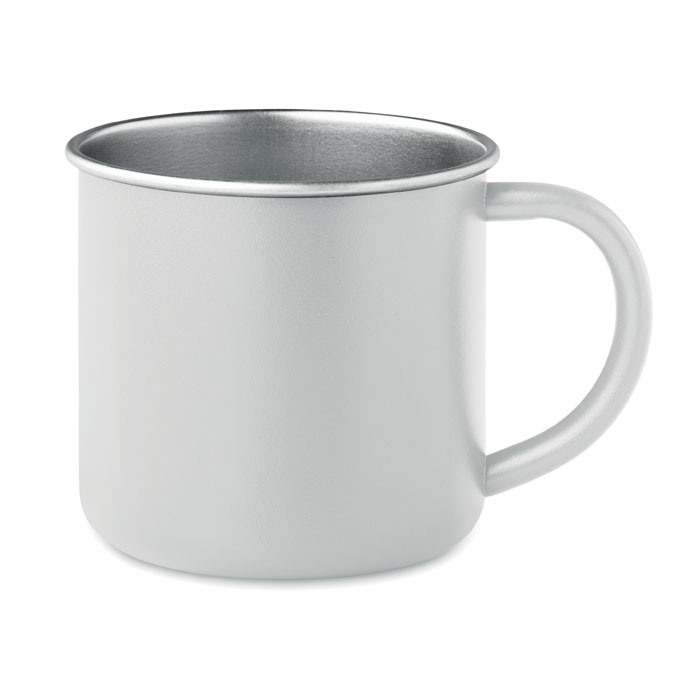 CARIBU - Becher recycelter Edelstahl - Weiß