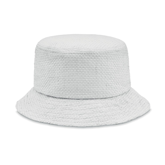 BILGOLA+ - BUCKET HAT PAPIERSTROH - Weiß