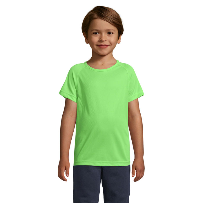 SPORTY KIDS - SPORTY KINDERT-SHIRT 140g - Neon Green