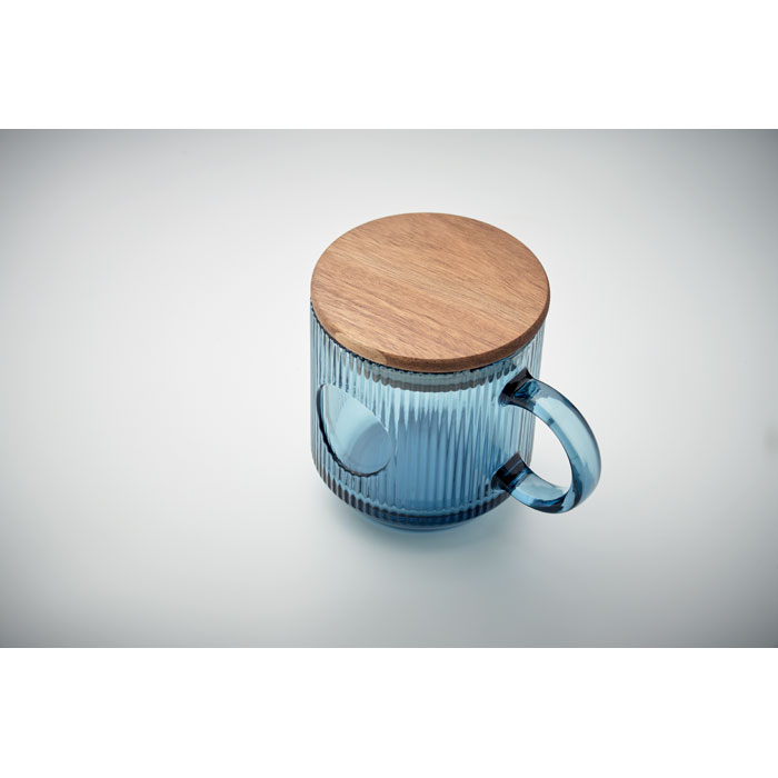 VITRIO MUG - Gerippter Glasbecher 300ml