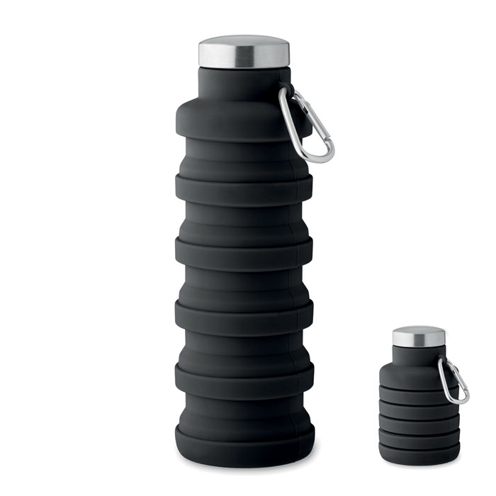 KOLAPSI - Faltbare Flasche 500ml - Schwarz