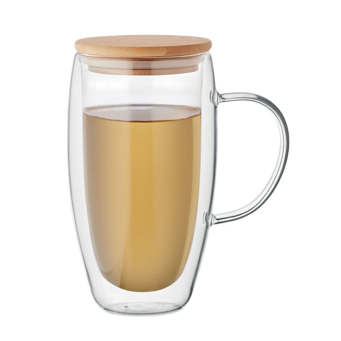 TEROL - Doppelwandiger Glasbecher 450ml