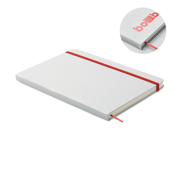 ROUTE WHITE - DIN A5 Notizbuch für Gravur - Rot
