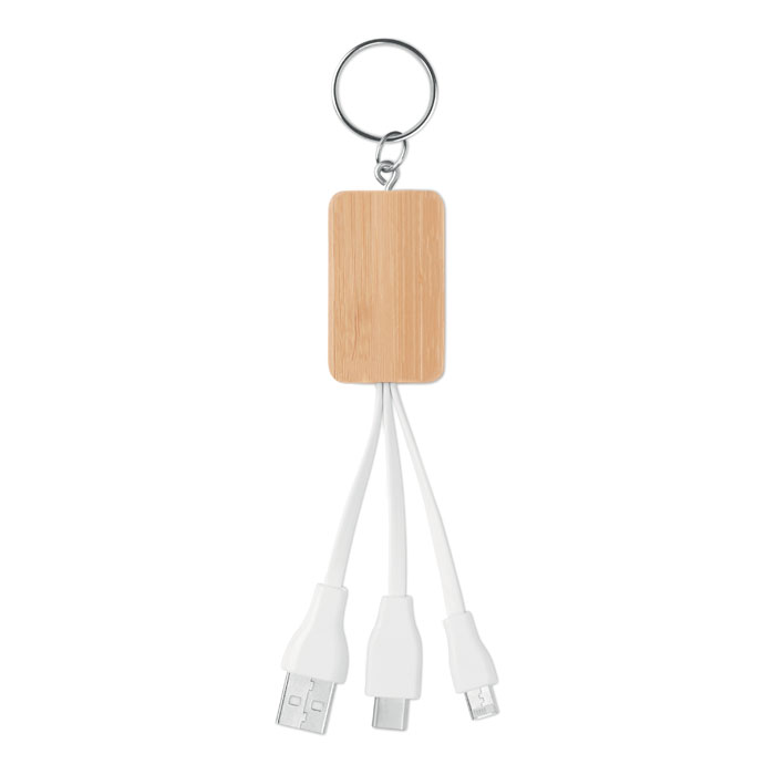 CLAUER - Schlüsselring-Ladekabel 3in1