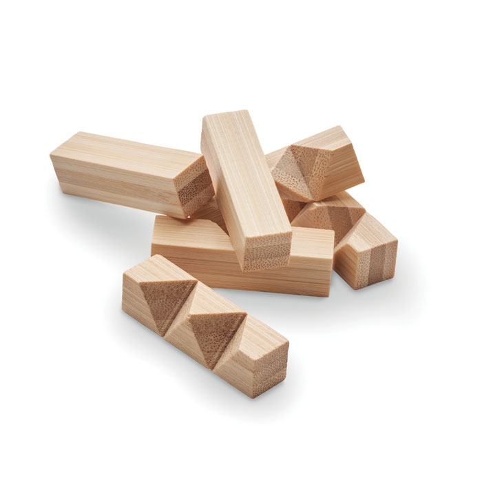 CUBENATS - Holzpuzzle/Gehirnjogging Bambus
