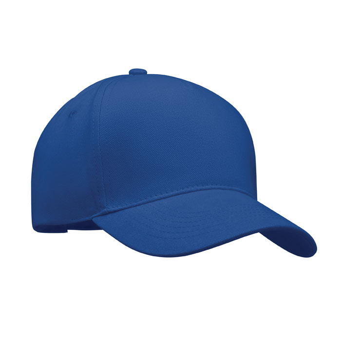 LONG BEACH SINGA - Baseball cap 5 panels 260g/m² - Königsblau