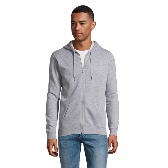 STONE - STONE UNI HOODIE 260g - Grau-Melange 2