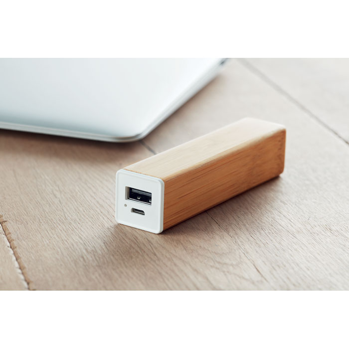 POWERBAM - Powerbank 2200 mAh Bambus