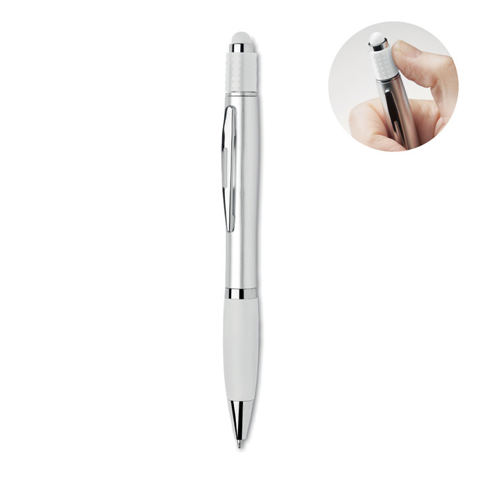 STY - Druckkugelschreiber mit Stylus - Weiß