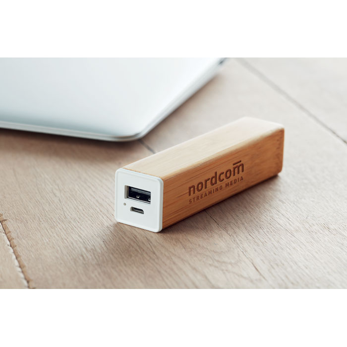 POWERBAM - Powerbank 2200 mAh Bambus