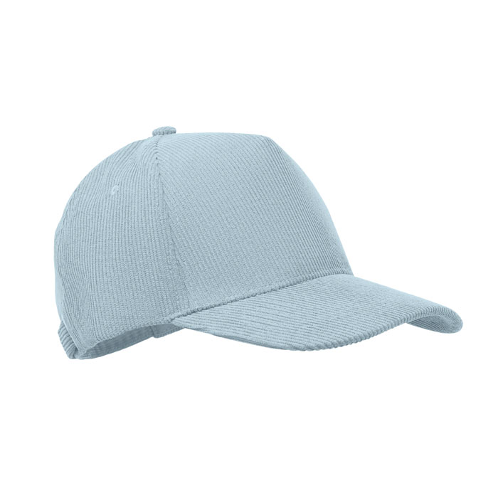 WALE - Baseball Kappe 5 Panels Cord - Babyblau