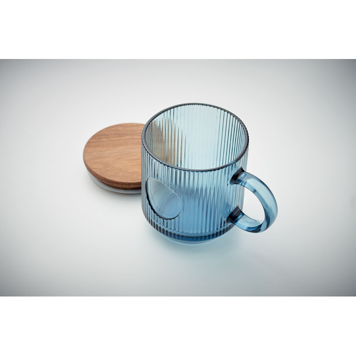 VITRIO MUG - Gerippter Glasbecher 300ml