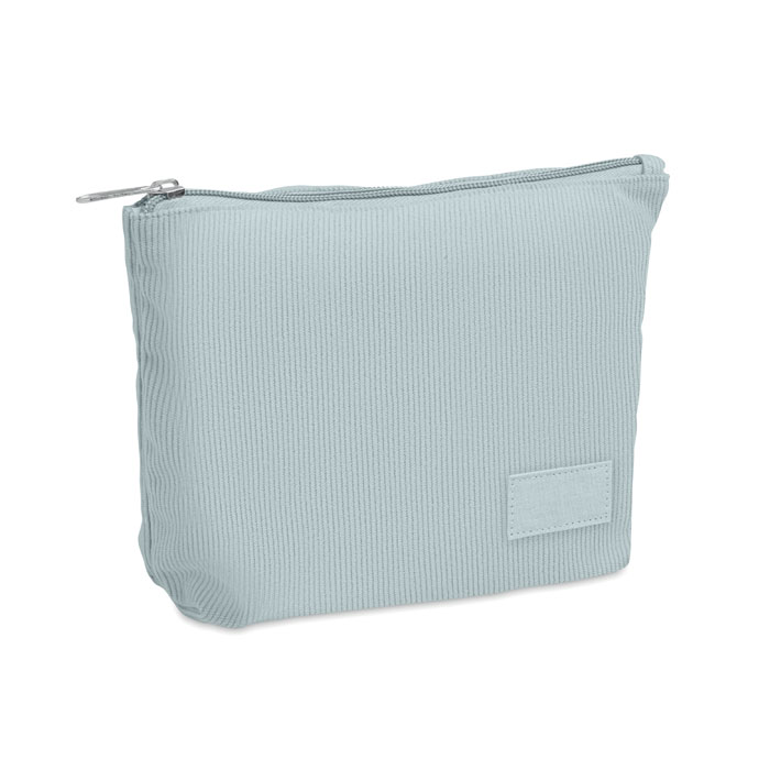 CORDY T - Kosmetiktasche Kord-Polyester - Babyblau