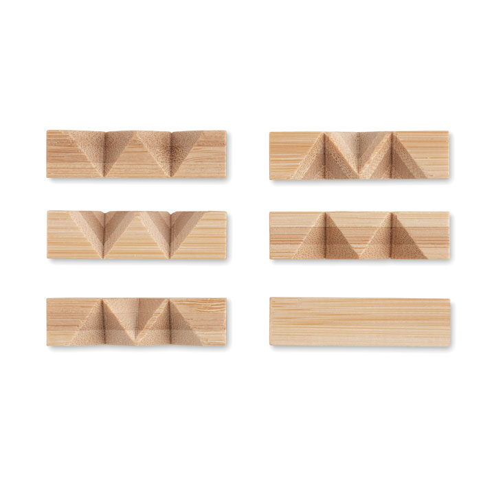 CUBENATS - Holzpuzzle/Gehirnjogging Bambus