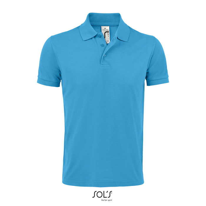 PRIME MEN - PRIME HERREN POLO 200g - Aqua