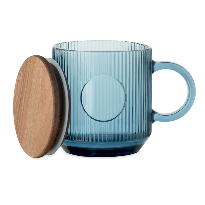 VITRIO MUG - Gerippter Glasbecher 300ml