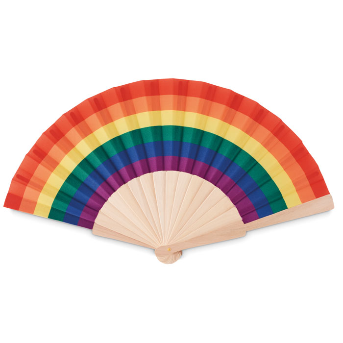BOWFAN - Fächer regenbogenfarbig