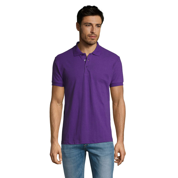 PRIME MEN - PRIME HERREN POLO 200g - Dark Purple