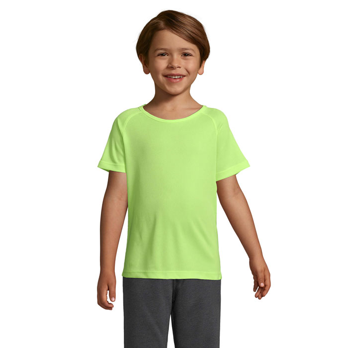 SPORTY KIDS - SPORTY KINDERT-SHIRT 140g - Neon Yellow