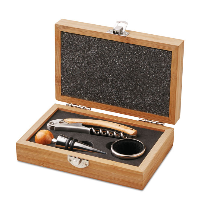 SONOMA - Wein-Set in Bambus-Box