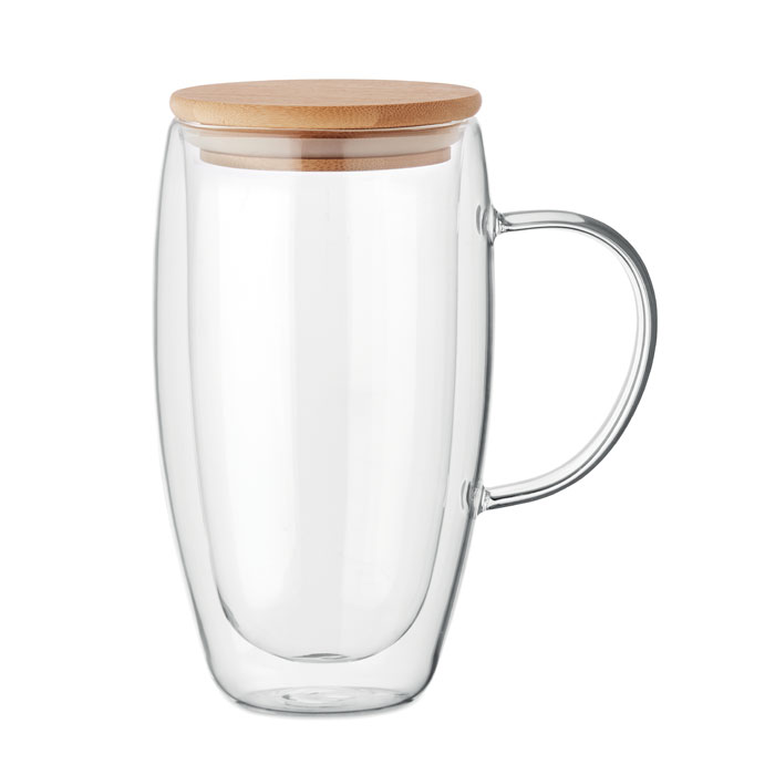 TEROL - Doppelwandiger Glasbecher 450ml