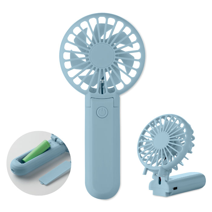 IBERA - Klappbarer Ventilator - Babyblau