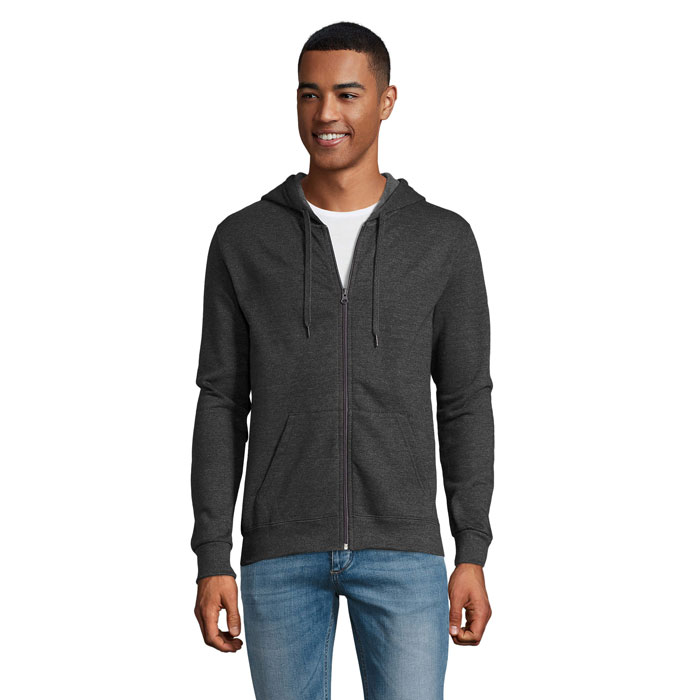 STONE - STONE UNI HOODIE 260g - Charcoal Melange