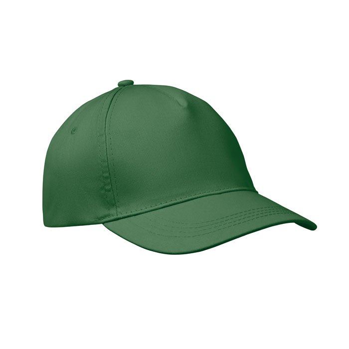 BUZZ - Baseball cap 5 panels 160g/m² - Dunkelgrün