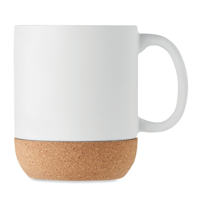 MATT - Kaffeebecher mit Kork 300 ml - Weiß