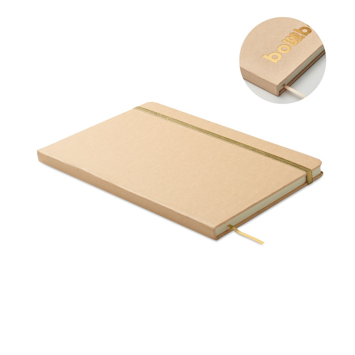 ROUTE - DIN A5 Notizbuch für Gravur - Golden