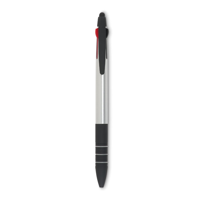 MULTIPEN - 3-Farb-Kugelschreiber/Stylus - Silber