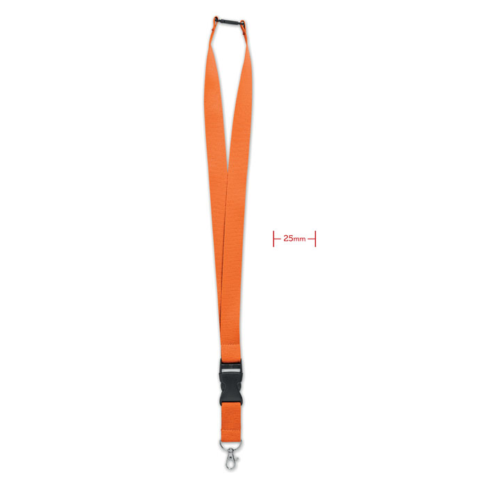 WIDE LANY - Lanyard mit Metallkarabiner - Orange