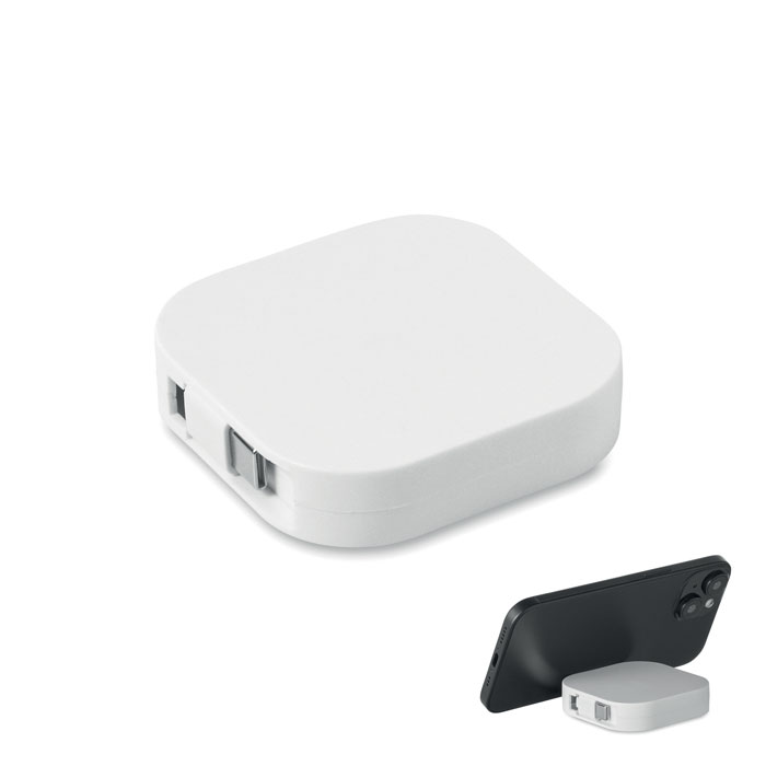 LINEA 100 - Einziehbares Ladekabel 100W - Weiß