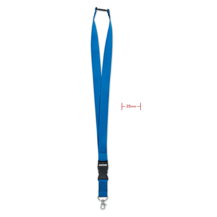 WIDE LANY - Lanyard mit Metallkarabiner - Königsblau