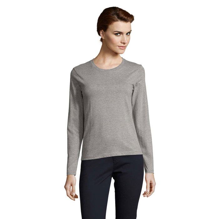 IMPERIAL LSL WOMEN - IMPERIAL LSL DAMEN T-SHIRT - Graue Melange