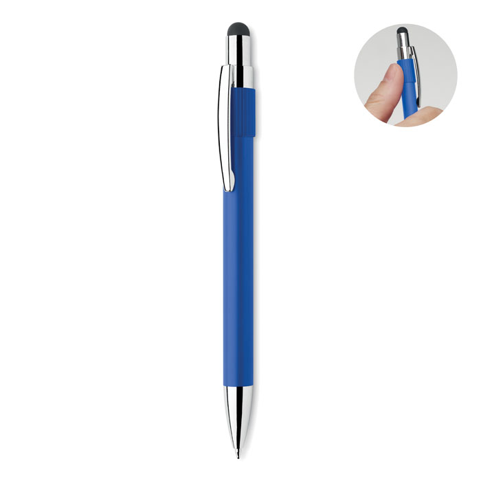 EDD - Druckkugelschreiber mit Stylus - Königsblau
