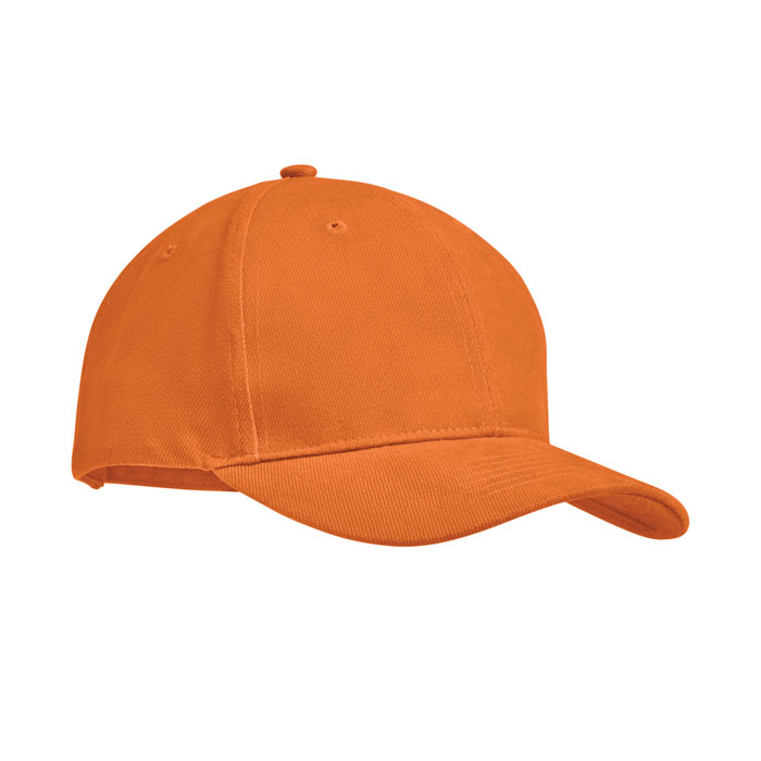 TEKAPO - Baseball cap 6 panels 270g/m² - Orange