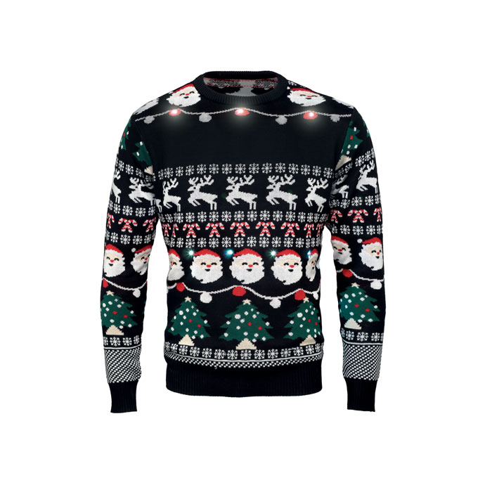 SHAMIS - Weihnachts-LED-Pullover S/M