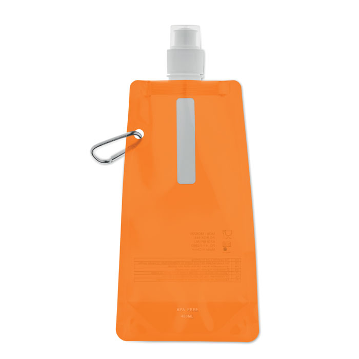 GATES - Faltbare Wasserflasche - Transparent Orange