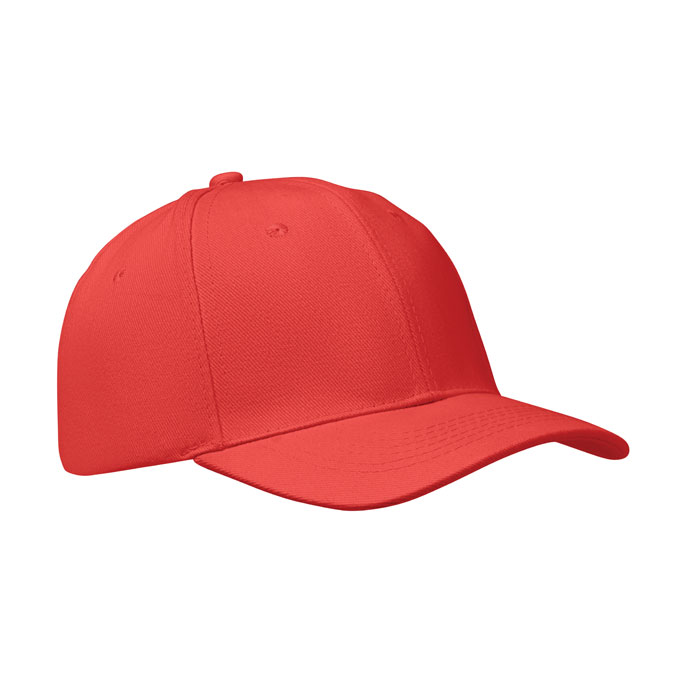 BUFFALO - Baseball cap 6 panels 260g/m² - Rot