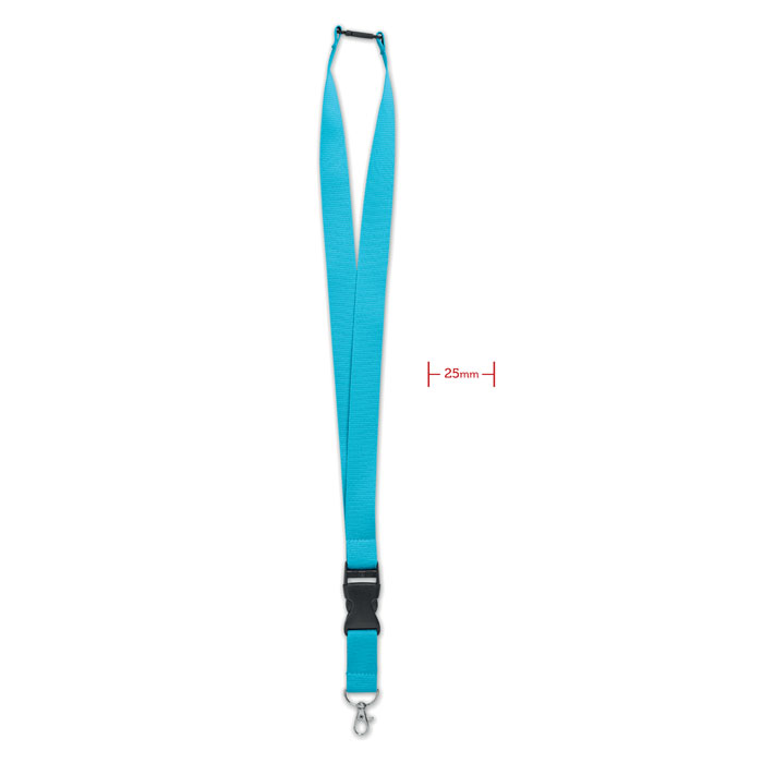 WIDE LANY - Lanyard mit Metallkarabiner - Türkis